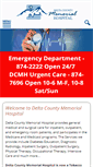 Mobile Screenshot of deltahospital.org